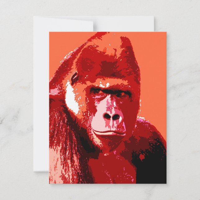 Faire-part Portrait des annonces Gorilla (Devant)