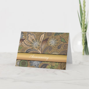 Faire-part Poster de animal Paisley Motif