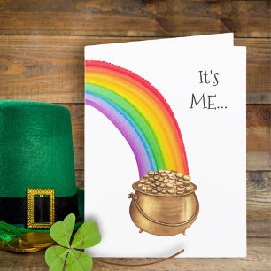 Faire-part Pot Gold Rainbow Funny Jour de la Saint Patrick Ca
