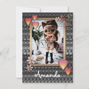 Faire-part Poupées photo bébé, personnalisées, hobby annou