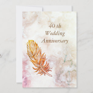 Faire-part pour les 40 ANS DE MARIAGE