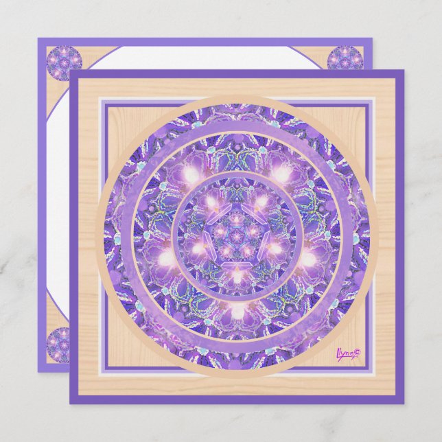 Faire-part Pourpre W1 (Devant / Derrière)