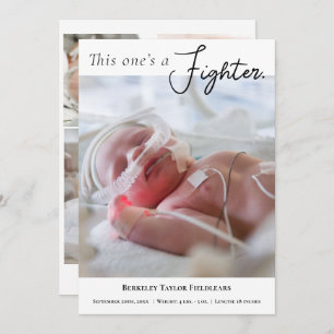 Faire-part Premie photo Baby