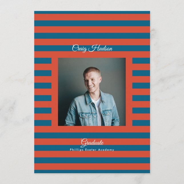 Faire-part Prep High School Photo Graduate Announcement Cards (Devant)