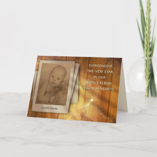 Faire-part Présentation de la nouvelle étoile dans notre albu