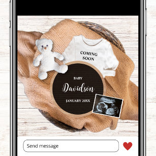 Faire-part Prochainement belle grossesse photo