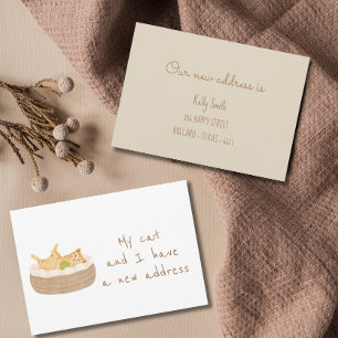 Faire-part Purr-parfaitement Déplacé, Notre Nouvelle Adresse