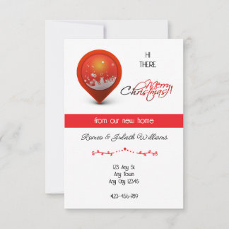 Faire-part Red Location New Home Announcement