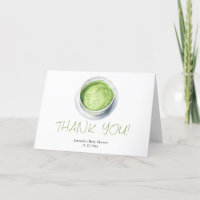 Faire-part Remerciement Baby Shower Watercolor Mat