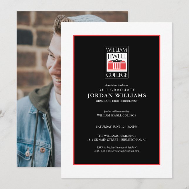 Faire-part Remise des diplômes de William Jewell (Devant / Derrière)