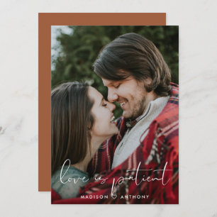 Faire-part Remise du Mariage en terre cuite minimaliste Photo