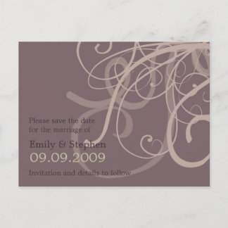 Faire-part Remous de prune • Sauvez la carte postale de date