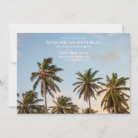 République Dominicaine Palm Tree Beach Save the Da