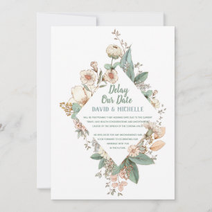 Faire-part Retarder notre date   Retard du virus Corona   Car