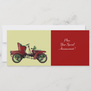 FAIRE-PART RETRO CAR, AUTO RESTAURATION,