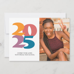 Faire-part Retro Vibes Graduation Party