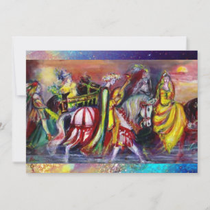 Faire-part RIDERS DANS LA NUIT, éclatant bleu éclatant