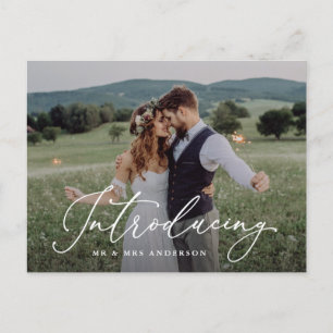 Faire-part Romance Présentation de la carte postale Elopement