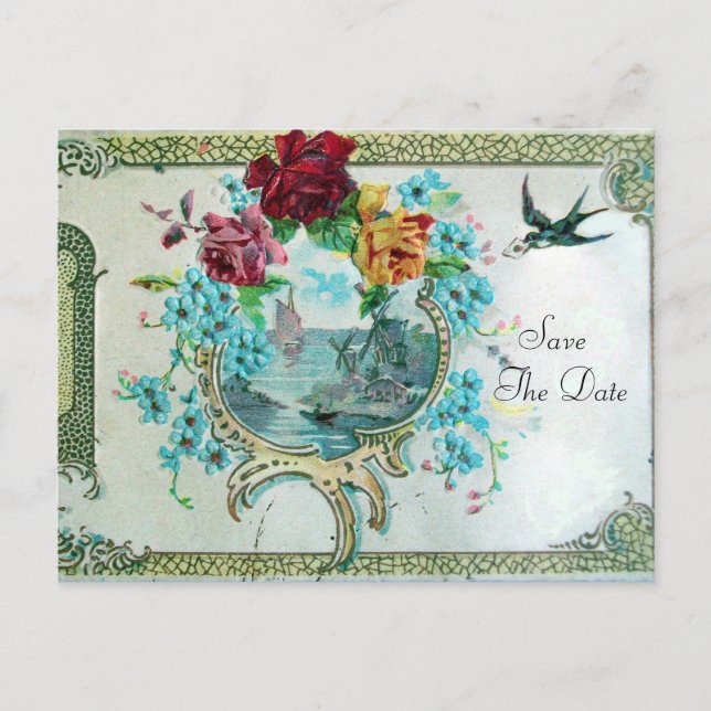 Faire-part ROMANTICA 3 SAVE THE DATE  Carte postale d'invitat (Devant)