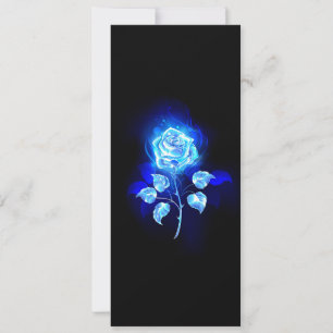 Faire-part Rose bleu brûlant