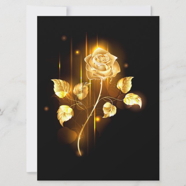 Faire-part Rose d'or ( rose d'or ) (Devant)