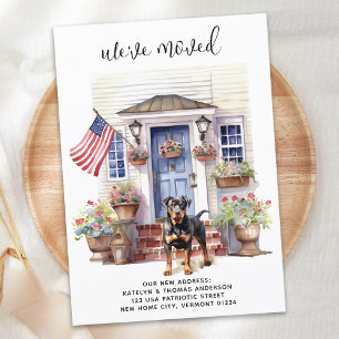 Faire-part Rottweiler Patriotic Personnalisé Animaux de Compa