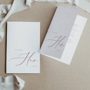 Faire-part Sa Vows Moderne Minimaliste Mariage Rose Gold Card