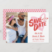 Saint Valentin Las Vegas Photo Save the Date