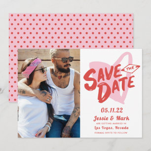 Faire-part Saint Valentin Las Vegas Photo Save the Date
