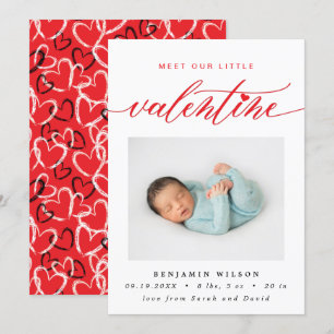 Faire-part Saint Valentin Photo Naissance