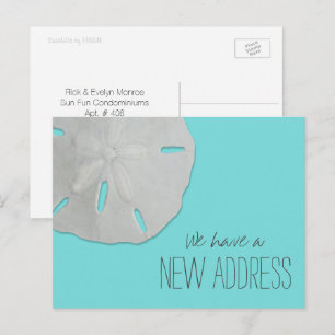 Faire-part Sand Dollar Nouvelle Adresse Carte Postale Faire-p