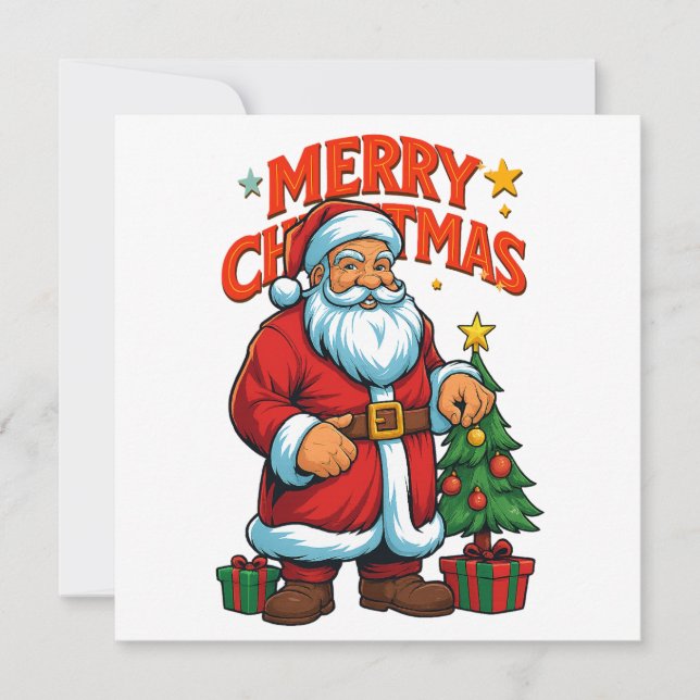 Faire-part  Santa Claus Christmas  (Devant)