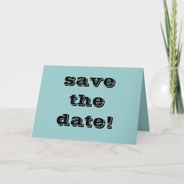 Faire-part "sauvegardez la date !" (Devant)