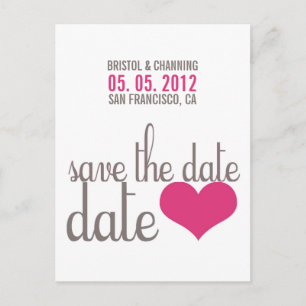 Faire-part SAUVEZ la carte postale de DATE