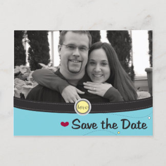 Faire-part Sauvez la carte postale de date
