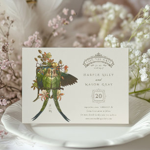 Faire-part 'Save the Date' au charme antique avec