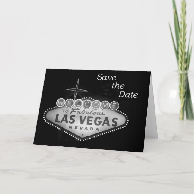 Faire-part Save the Date Las Vegas (Devant)