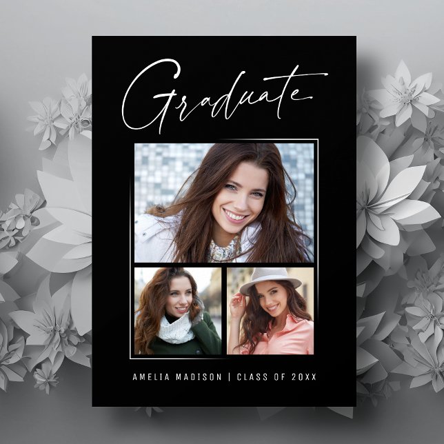 Faire-part Script d'encre unique minimal moderne - 3ème photo (Créateur téléchargé)