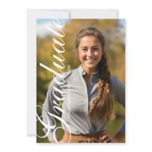 Script Élégant Minimaliste Photo Remise des Diplôm