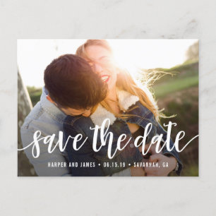 Faire-part Script Funky Moderne Enregistrer La Carte Postale