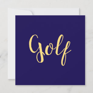 Faire-part Script GOLF fantaisie Sur Bold Moderne Élégant Noi