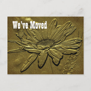 Faire-part Sculpté Daisy Nouvelle adresse Carte postale Flora