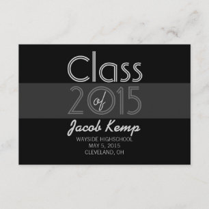 Faire-part Showtime bl d'obtention du diplôme