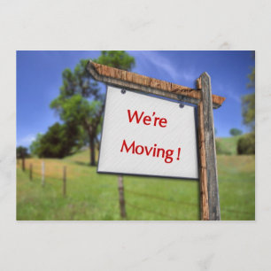 Faire-part Signe de oscillation nous nous déplaçons