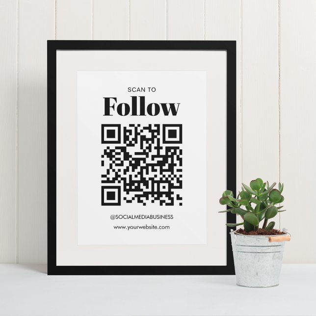Faire-part Simple Analyse de Budget pour Suivre le Code QR de (Front)