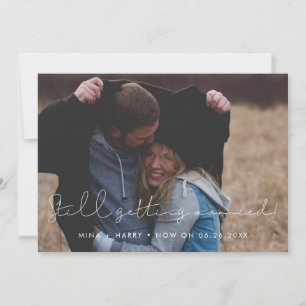 Faire-part Simple mariage minimaliste toujours mariés
