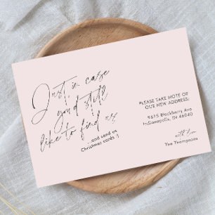 Faire-part Simple moderne Funny Soft Rose et Grey Moving