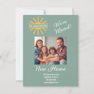 Faire-part Simple Nous avons déplacé le changement d'adresse