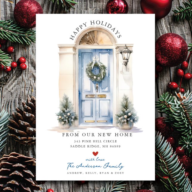 Faire-part Sky Blue Doorway New Home Moving (Créateur téléchargé)