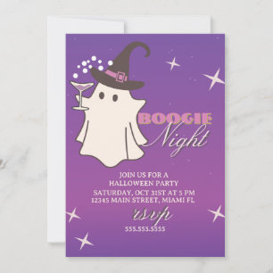 Faire-part Soirée Halloween Ghost Boogie Nights